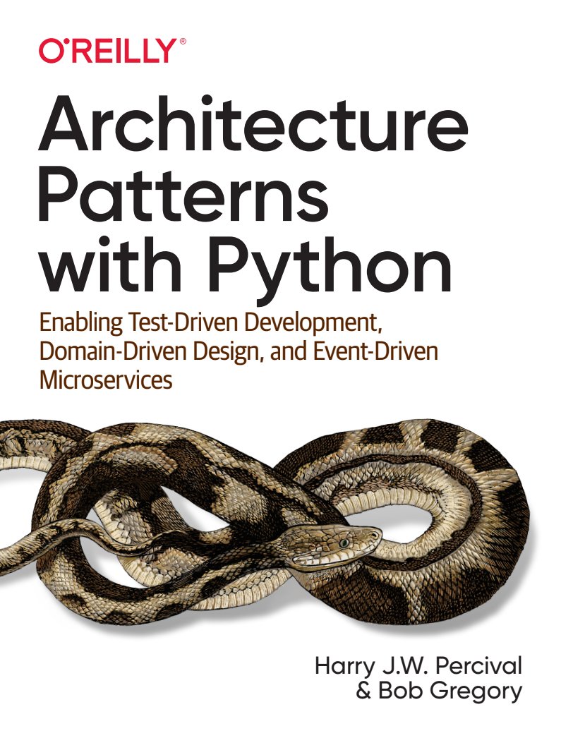 Cover Image for Architecture Patterns with Python Book